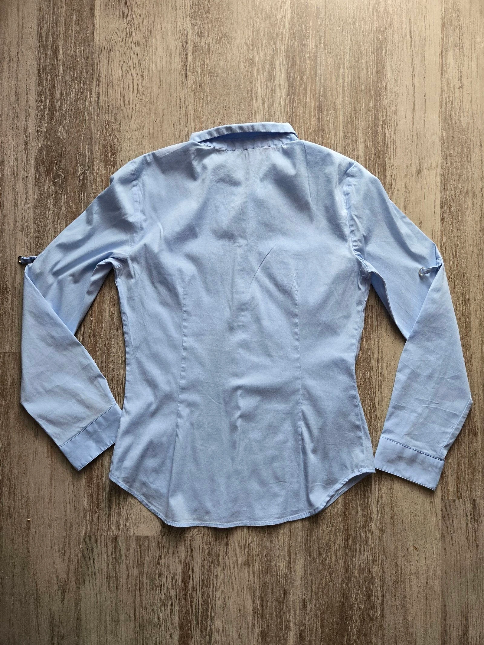 Blusa azul cielo Zara mujer talla 38 – photo 2
